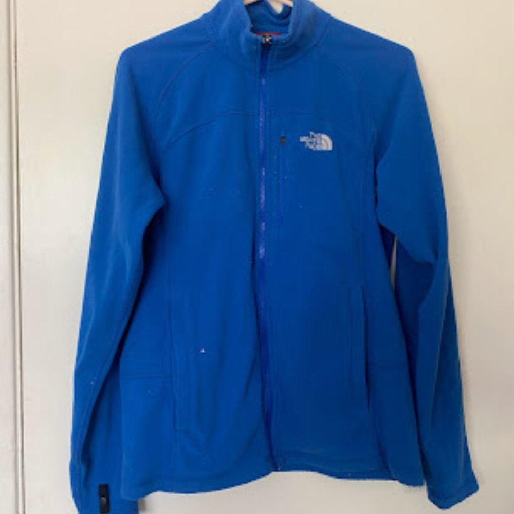 North Face Blue Zip Up